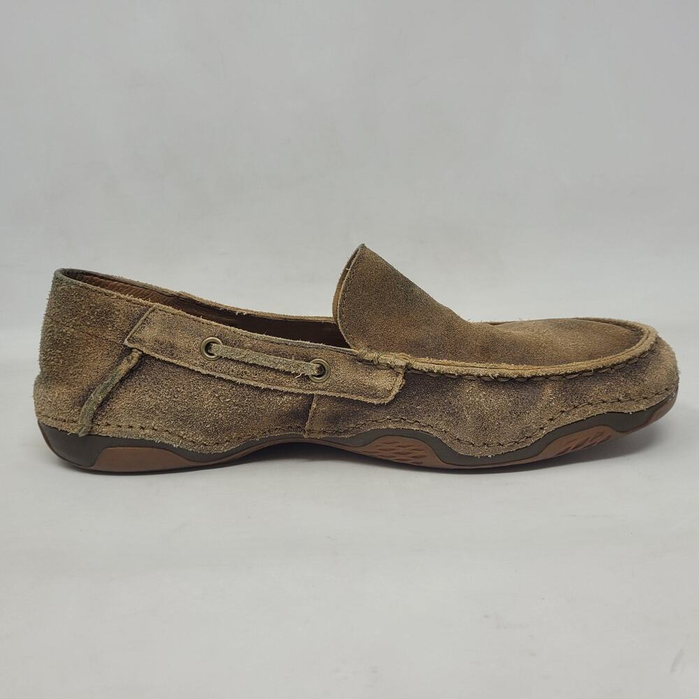 Ariat Shoes Men 10.5 Brown Slip On Loafers Distressed Suede Advanced Cushioning - Picture 9 of 12